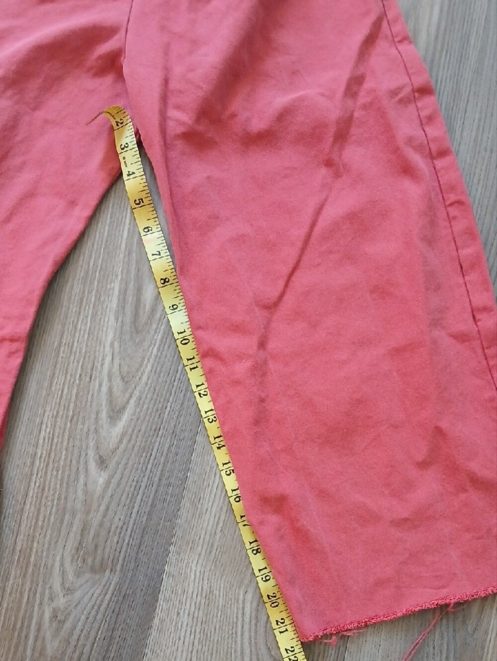 Ilana Kohn Pleated  Wide Leg High-Waist Pants in Coral Distressed Sz 0 - Picture 2 of 7